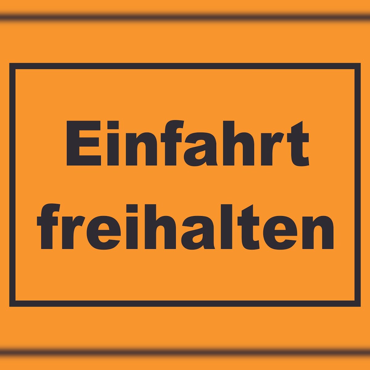 HB-Druck Einfahrt freihalten Schild schwarz-orange A0 (841x1189mm) Image