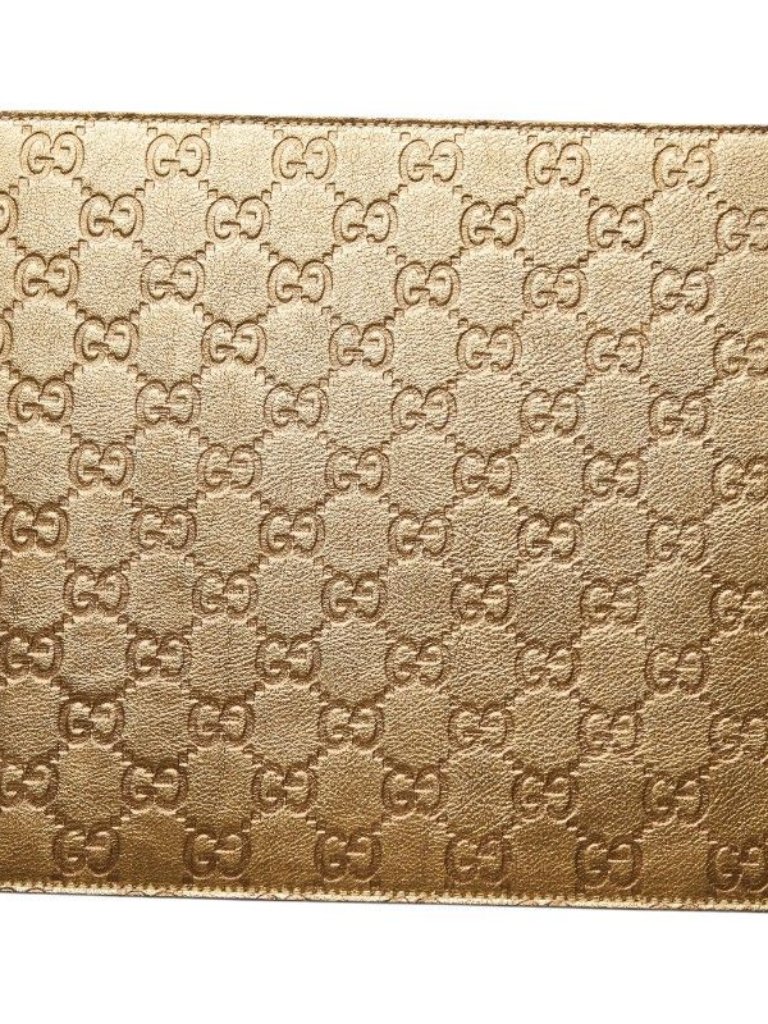 Gucci Accents | Guccissima Gg Logo Mouse Pad Computer Pc Interior | Color: Gold | Size: Os