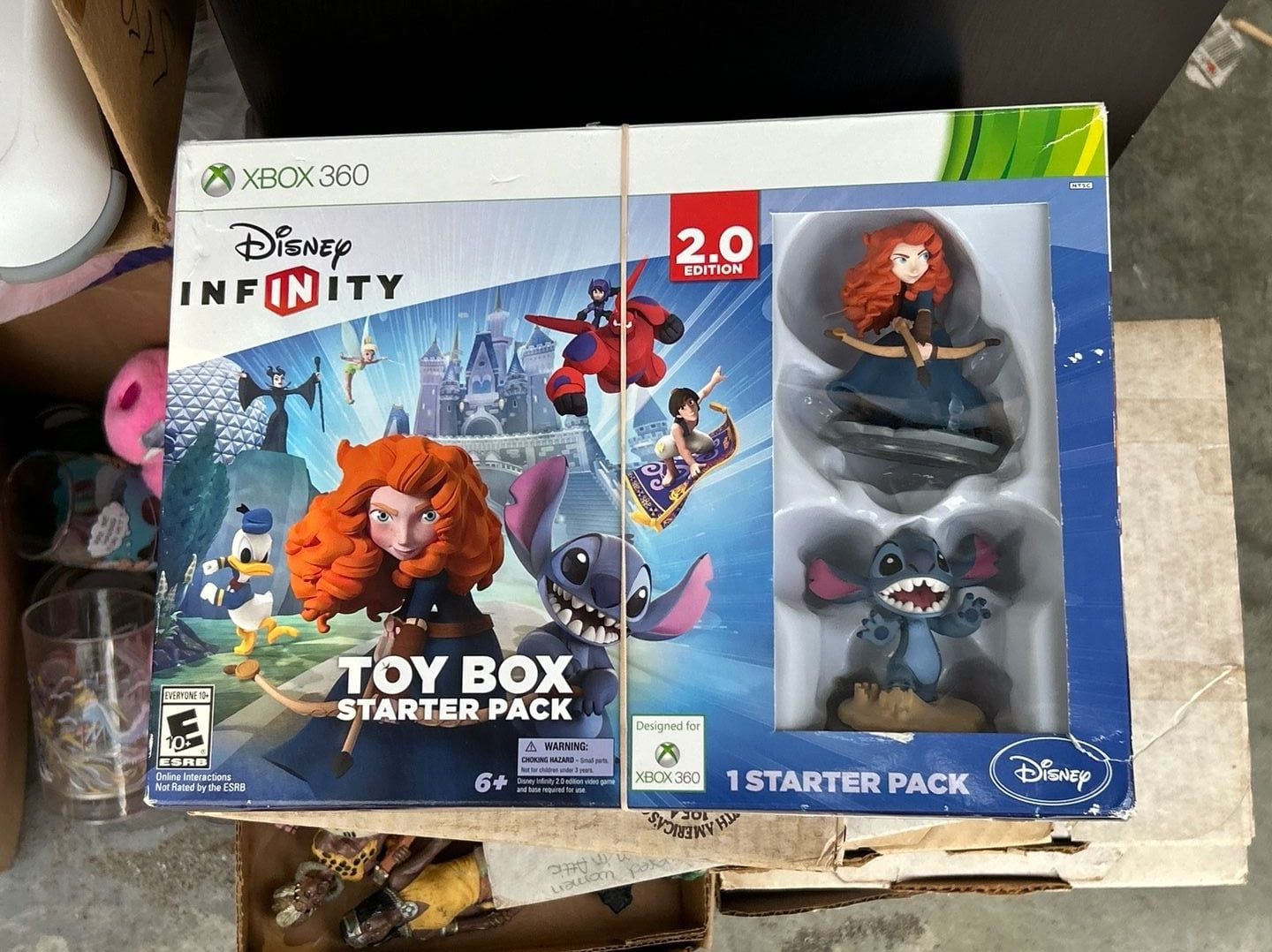 Disney Video Games & Consoles | Disney Infinity 2.0 Edition Toy Box Starter Pack - Xbox 360 Merida & Stitch | Color: Blue | Size: Os