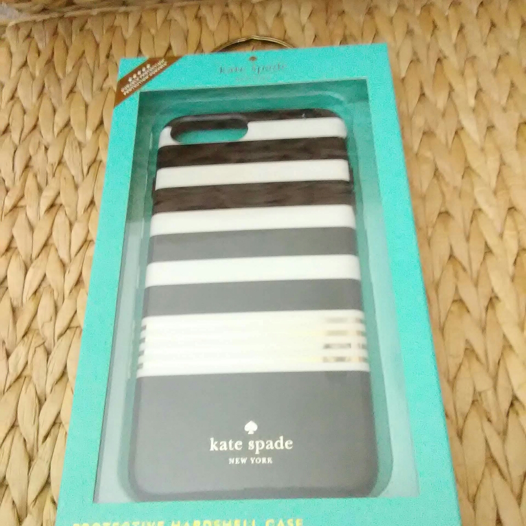 Kate Spade Accessories | Kate Spade Hardshell Cover Case For Iphone 5.5 | Color: Black/White | Size: Os