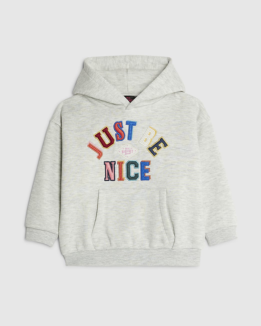 River Island Boys Hoodie Real Hackney Dave Mini Grey Nice - Size 18-24M | River Island Sale | Discount Designer Brands