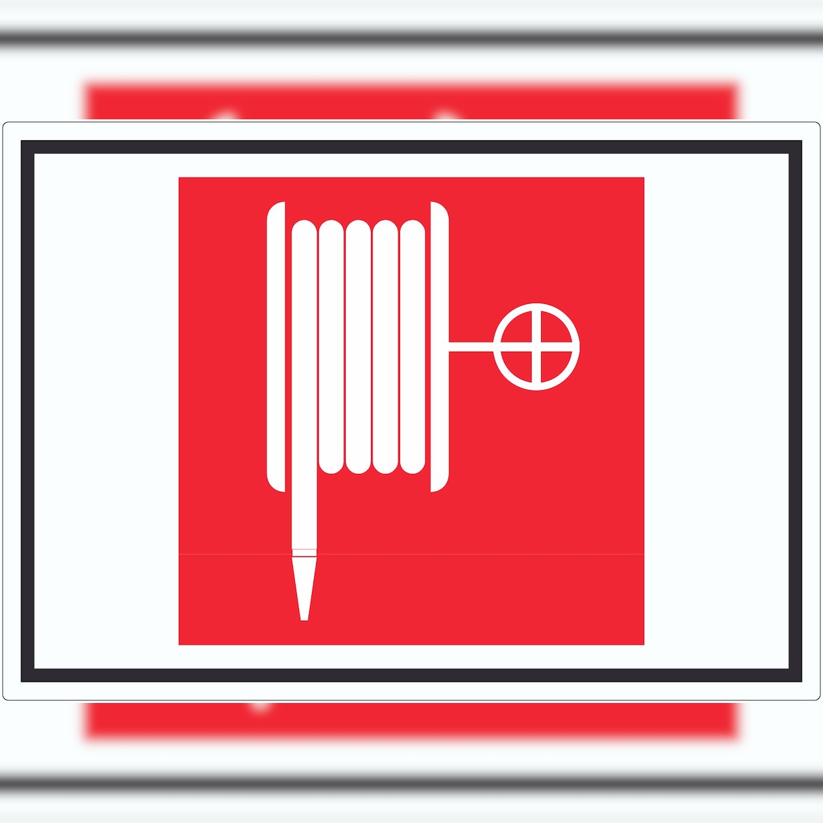 HB-Druck Feuerlöschschlauch Symbol Aufkleber A5 (148x210mm) Image