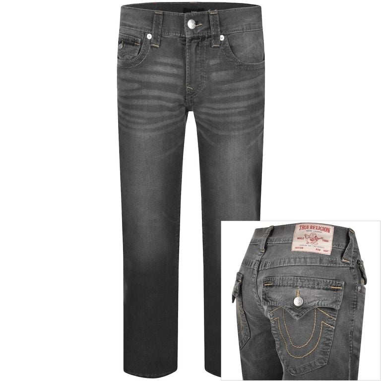Ricky Straight Jeans - Gray - True Religion Jeans