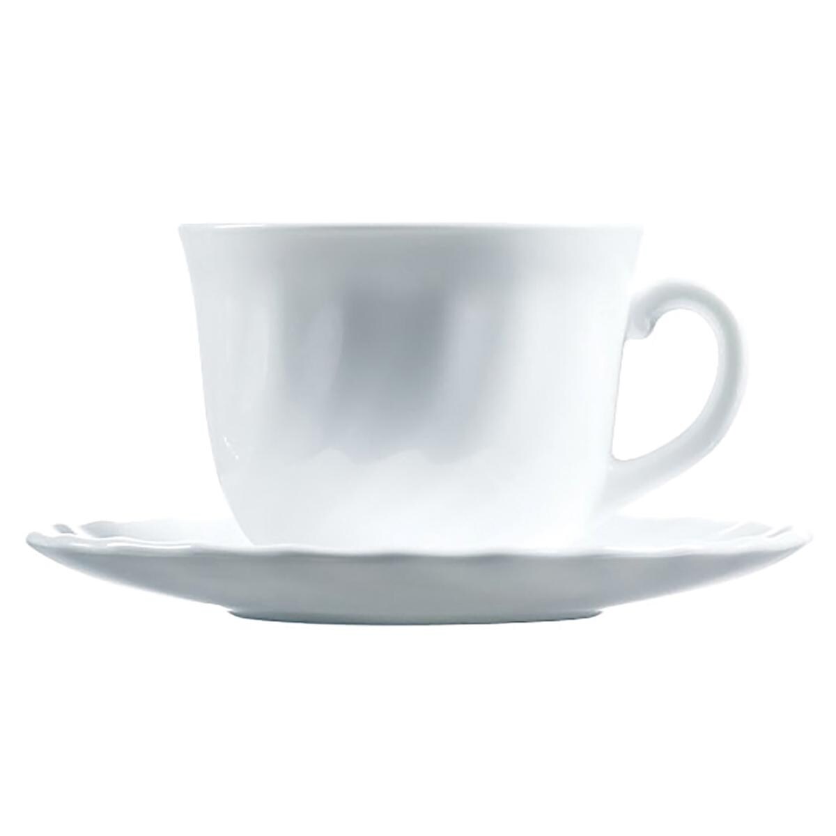 Luminarc Trianon Set 4 Opal Tassen mit Untertasse 28Cl Image