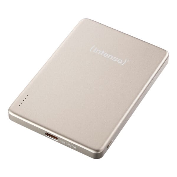 Intenso Powerbank mit kabelloser Ladefunktion »MW5000« 5000 mAh champagne, 6.6x0.95x9.6 cm