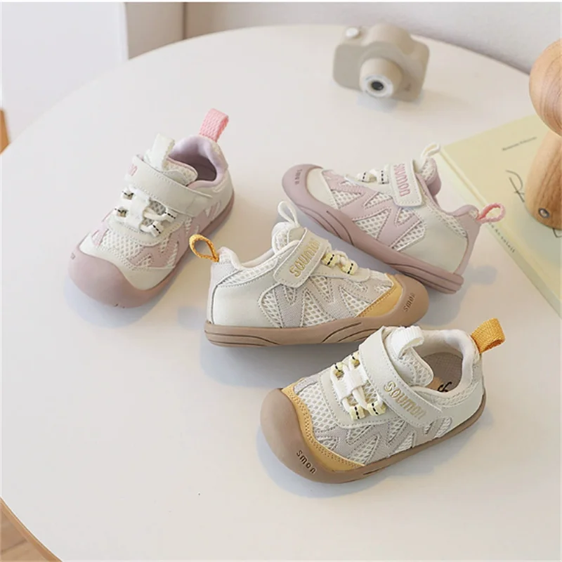 2026 neue Frühjahr Kinder Schuhe Mesh Atmungsaktive Kinder Casual Schuhe Non-slip Sport Mode Kleinkind Jungen Mädchen Turnschuhe EU 22-30
