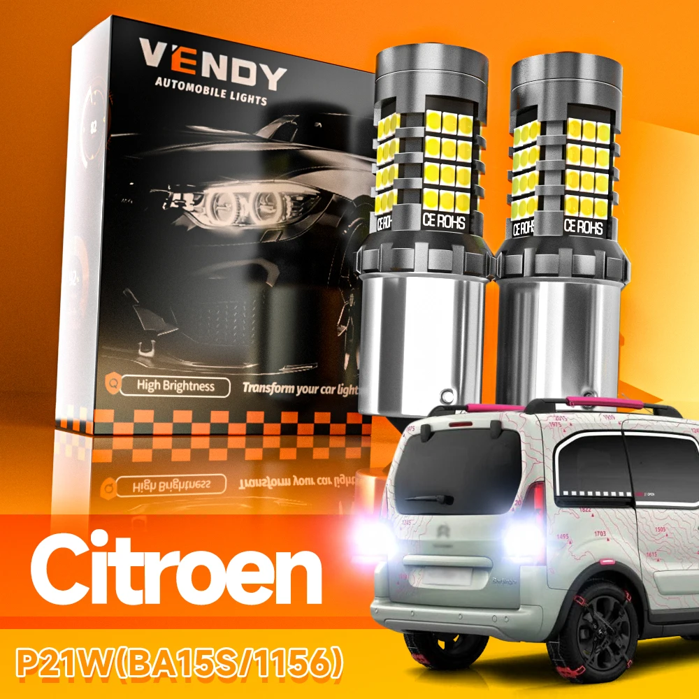 2 stücke LED Reverse Licht Blub Lampe P21W BA15S Für Citroen Berlingo C1 C2 C3 C5 C8 DS3 DS4 DS5 c4 Coupe Kaktus Grand Picasso 1 2 Image