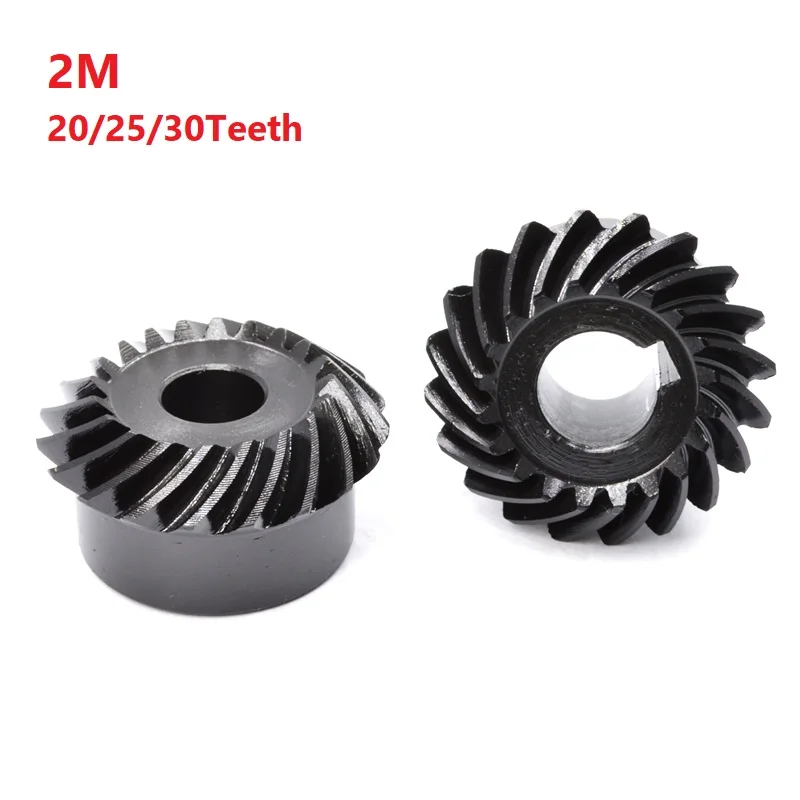 20/25/30 Zähne mit Innenloch 8/10/12/14/15/16/17/19/20 mm 2 m 90 Grad Antrieb Kommutierung Stahlzahnräder Kegelrad