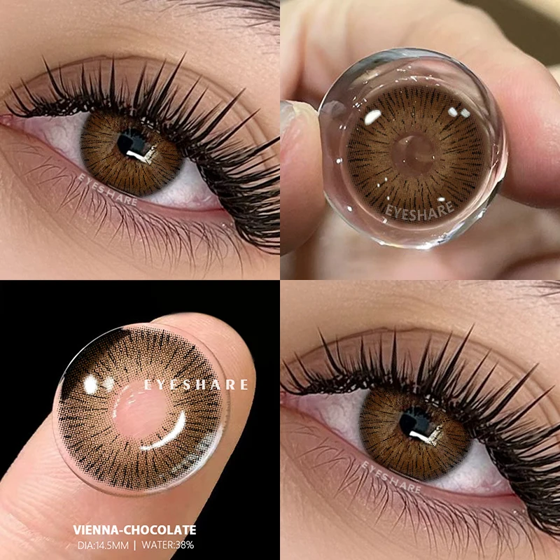 AMARA 1 Paar farbige Kontaktlinsen für Augen, braune Colorcon-Linsen, Kosmetik, blaue farbige Linsen, kosmetische Augenlinse, jährliche Verwendung