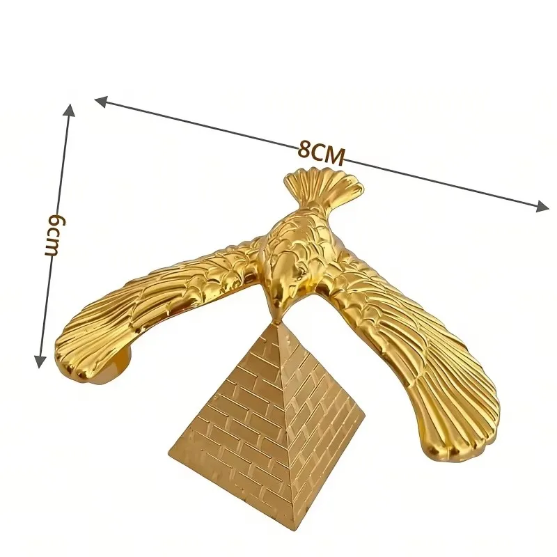 Anti-Schwerkraft-Balance-Vogel-Set: Adler-Pyramide für Kinder, Wissenschaftliches STEM-Spielzeug, Bürodekoration, Weihnachts- und Geburtstagsgeschenk für Kinder und Freunde Image