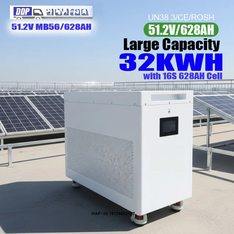 QSO All-in-One 32kWh 51,2V 628AH MB56 Energiespeicher 32kW 32 30 50 100 kW kVA kWh 100kWh 48V 30kWh LiFePO4 Lithium-Batteriepack Image