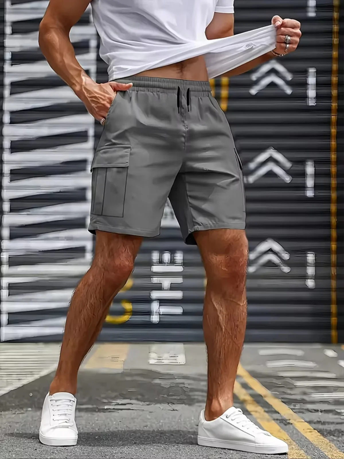 6XL US Übergröße Schwarze Cargo-Shorts für Herren Damen Paare Dünne Lockere Sport-Freizeitshorts Koreanischer Hip-Hop-Stil Oberbekleidung Hip-Hop-Shorts für Männer