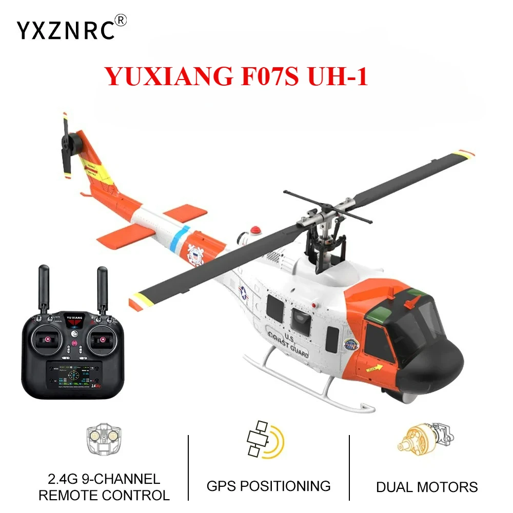 YUXIANG RC Hubschrauber F07S 2,4G 9CH Gyro GPS Optische Fluss Positionierung Dual Bürstenlosen Motor 1/34 Skala RC Flugzeug