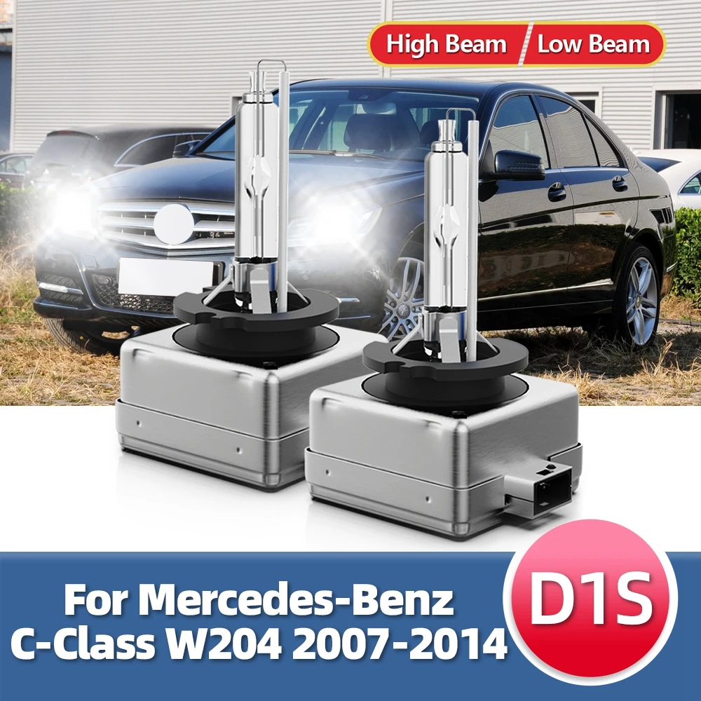 D1S 6000K Xenon Birne HID 35W Auto Scheinwerfer Lampe Lichter für Mercedes-Benz C-Klasse W204 2007 2008 2009 2010 2011 2012 2013 2014 Image