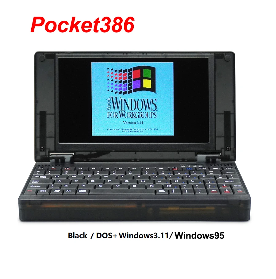 Pocket386 DOS-Computer Hand386 Windows 3.1/95 386CPU Retro-Computer