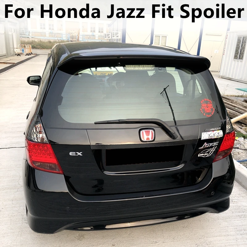 Für Honda Jazz Fit Spoiler 2003-2007 Hochwertiges ABS-Material Auto-Heckspoiler in Grundierungsfarbe Heckspoiler für Honda Fit Image