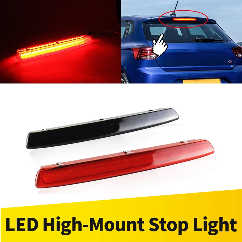 1 Stück rote Linse hochwertiges drittes Bremslicht für Seat Ibiza IV (6J5, 6P1) (6J1, 6P5) 2008–2017 LEON (1P1) 2005–2012 OEM: 6J0945097A Image