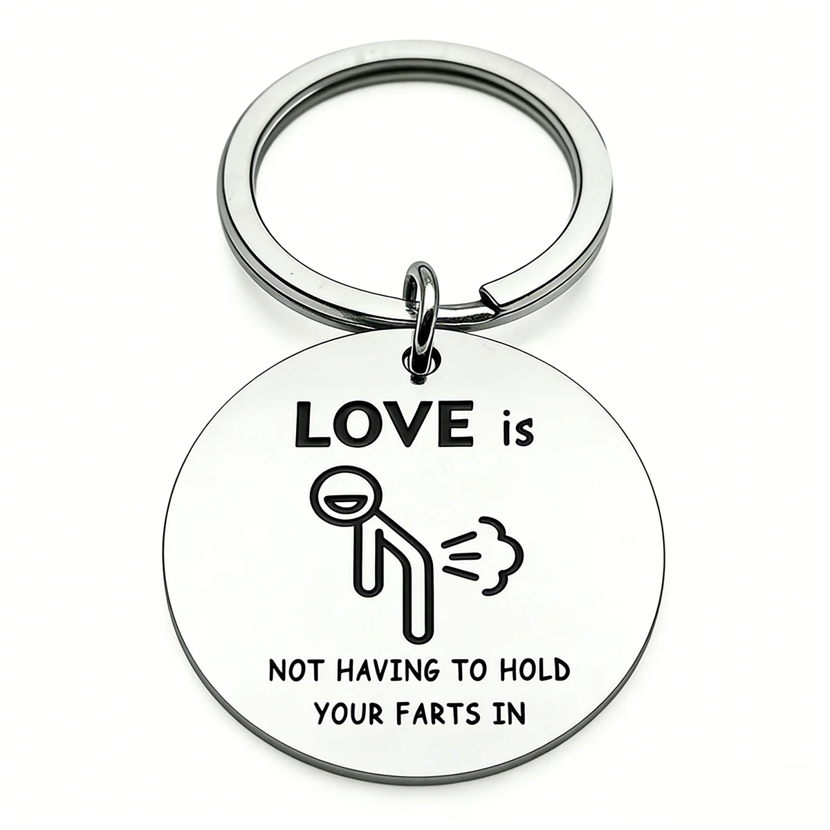 1 Stück Lustiger Paar-Schlüsselanhänger, Geschenke für Ehemann, Ehefrau, Freund, Freundin, Frecher Charakter-Schlüsselring für Verlobte, Valentinstagsgeschenk Image