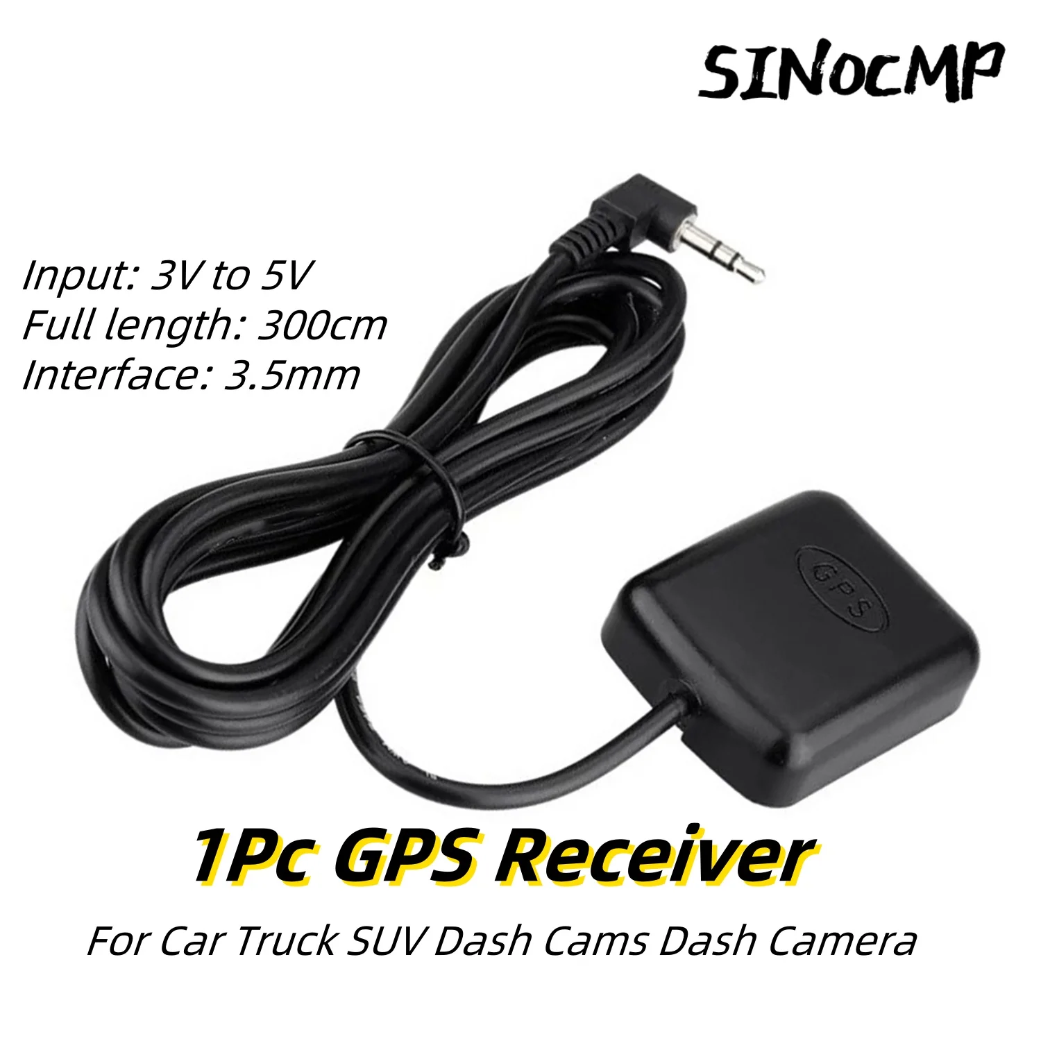 GPS Antenne Ellenbogen Externe 3,5mm Für Auto Lkw SUV Dash Cams Dash Kamera Kunststoff Hohe Qualität Auto Außen Teile antenne 1 Stück Image