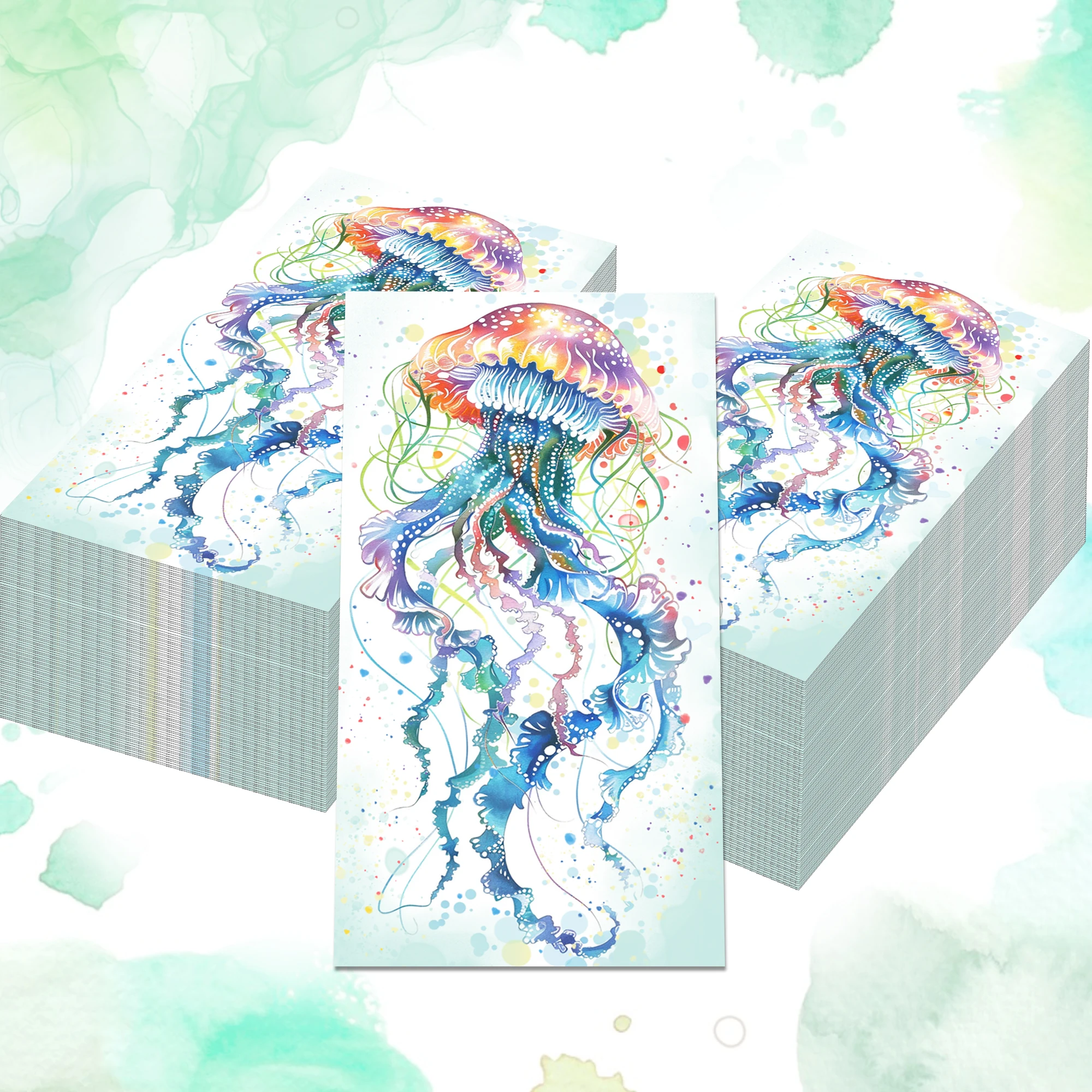 20/40/60 Stück Seegelée-Faltservietten, Papier-Tücher, Babyparty-Dekoration, Geburtstagstisch-Dekoration, Partyzubehör Image