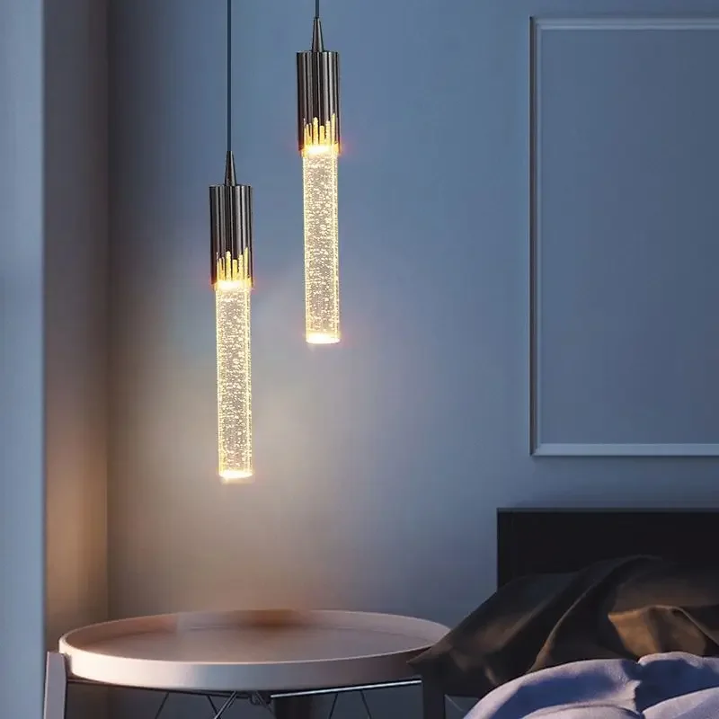 Nordische Luxus-Kristall-Pendelleuchte Moderne Hängelampe Innenbeleuchtung Raumdekoration für Schlafzimmer Wohnzimmer Leuchte