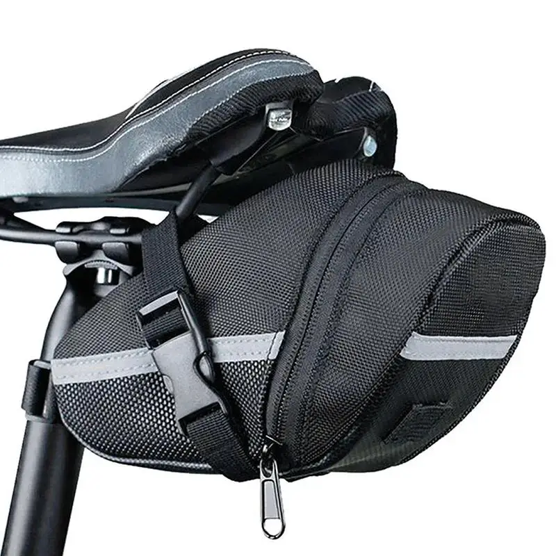 Nylon Fahrradtasche Wasserdichte Mountainbike-Satteltasche Werkzeugtasche für den Rücksitz Outdoor-Fahrradzubehör Image