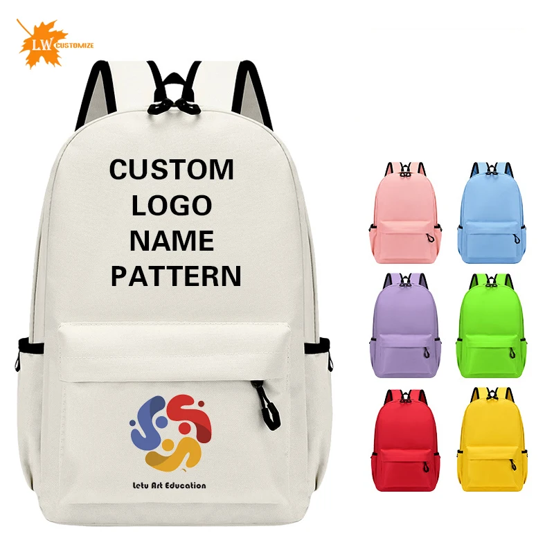 Sac d'école personnalisé Logo personnalisé sac à dos scolaire classe de formation cadeau nom d'école modèle sac à dos d'école primaire en gros