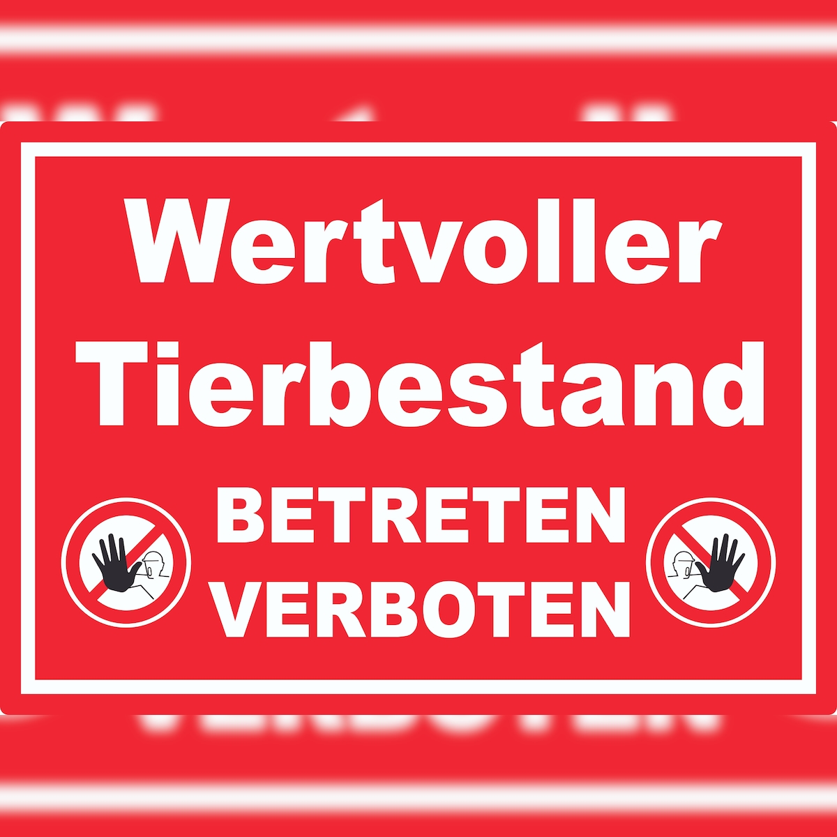 HB-Druck Wertvoller Tierbestand Aufkleber A5 (148x210mm) Image