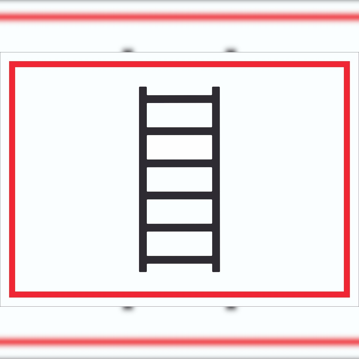 HB-Druck Schild Anleiterstelle tragbare Leiter Symbol A4 (210x297mm) Image
