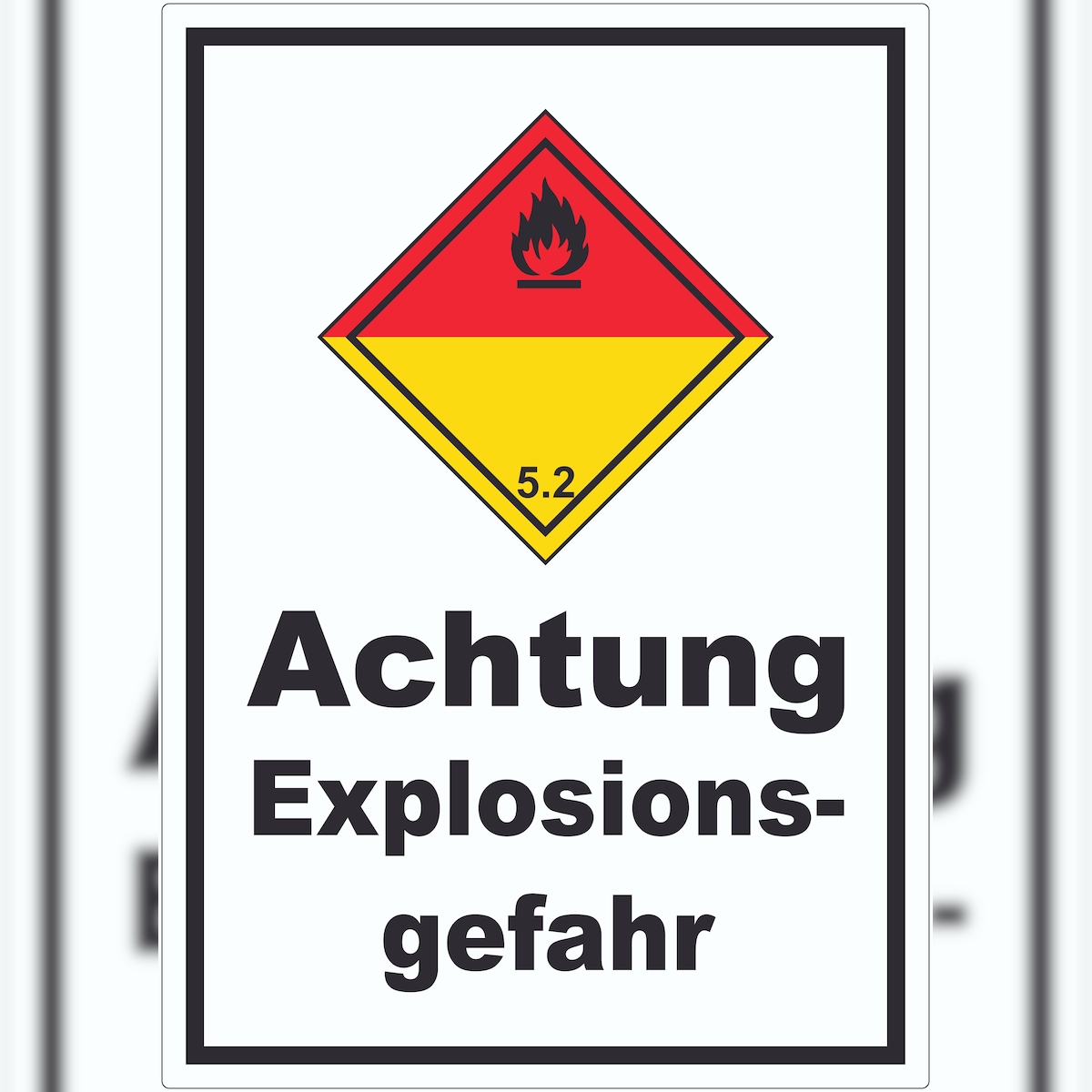 HB-Druck Aufkleber Organische Peroxide explosiv A5 (148x210mm) Image