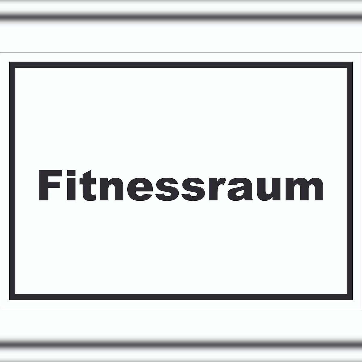 HB-Druck Fitnessraum Schild mit Text Sport Fit waagerecht A4 (210x297mm) Image