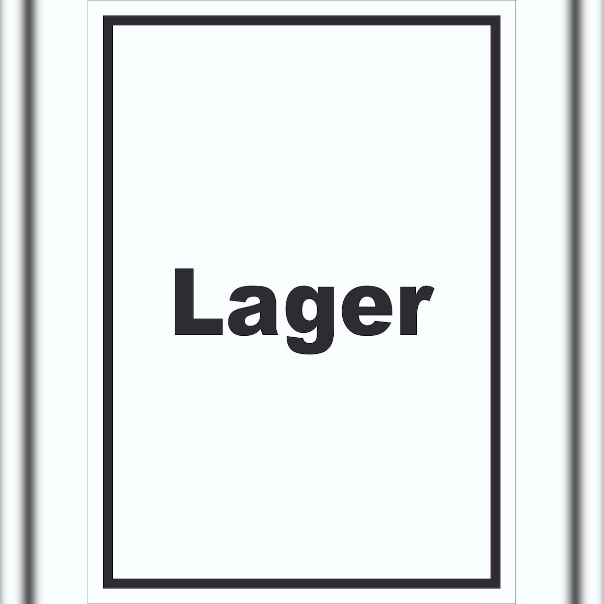 HB-Druck Lager Schild mit Text Storage Warenlager hochkant A1 (594x841mm) Image