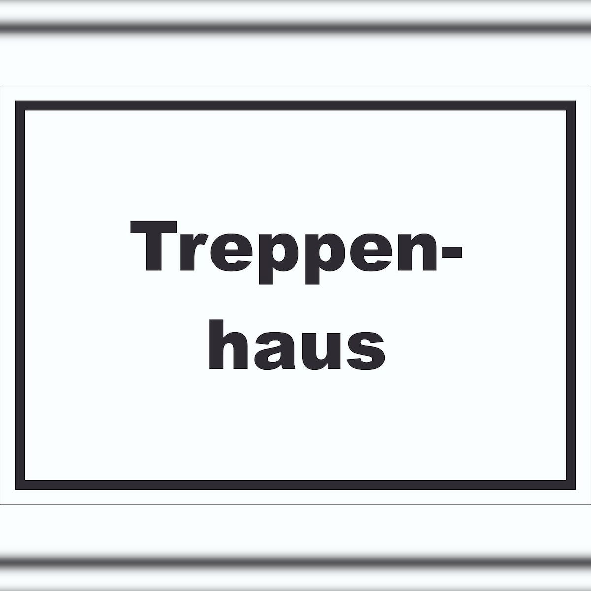 HB-Druck Treppenhaus Schild mit Text Stufen steigen waagerecht A4 (210x297mm) Image