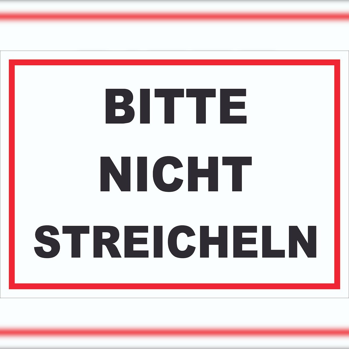 HB-Druck Bitte nicht streicheln Schild streicheln verboten A6 (105x148mm) Image