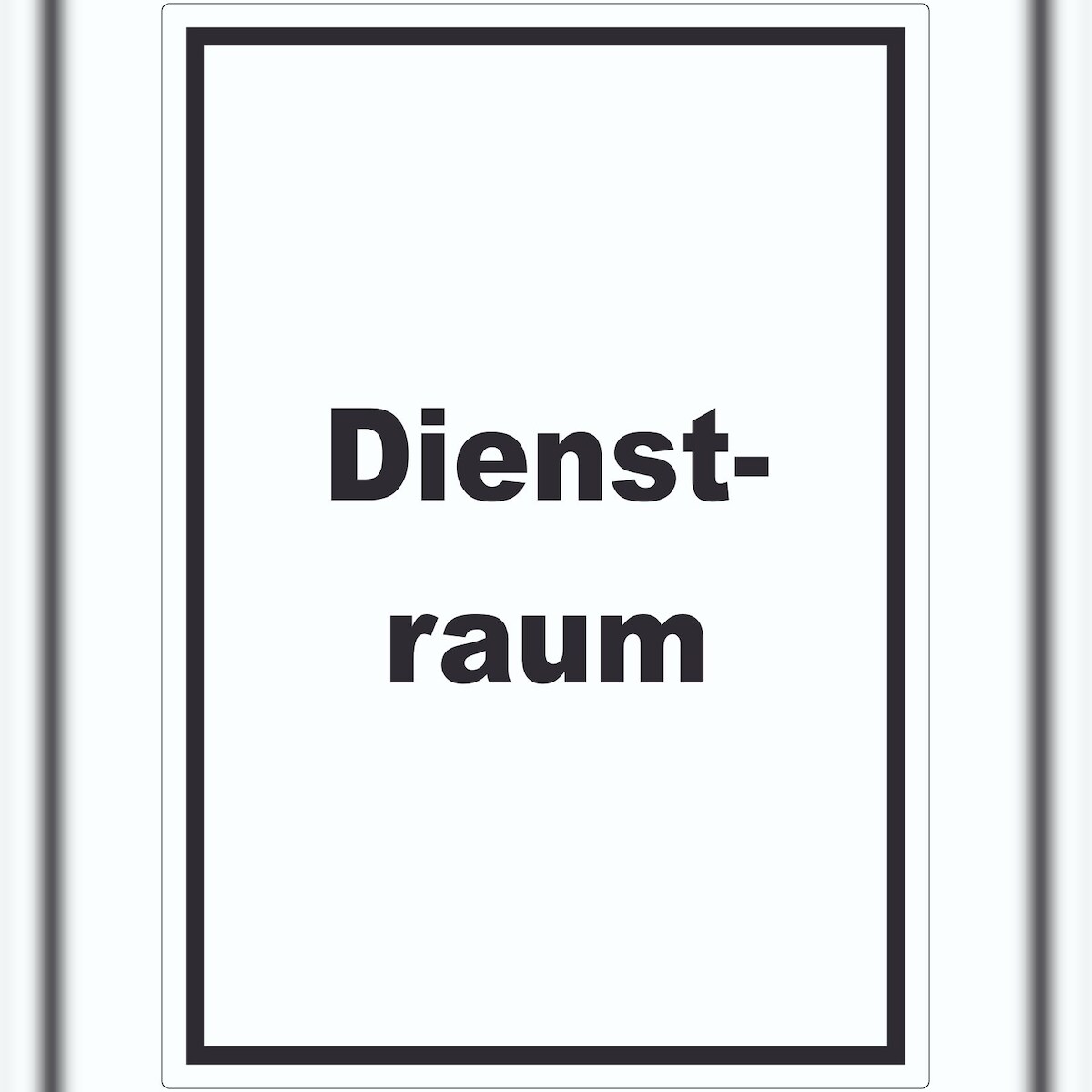 HB-Druck Dienstraum Aufkleber mit Text Büro hochkant A3 (297x420mm) Image