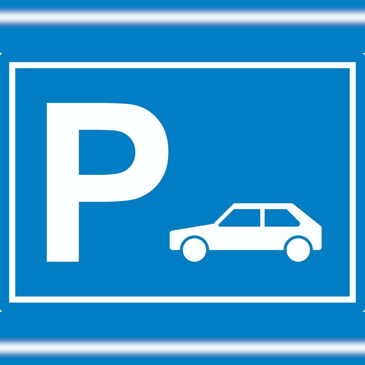 HB-Druck Auto PKW Parkplatz Aufkleber waagerecht A5 (148x210mm)