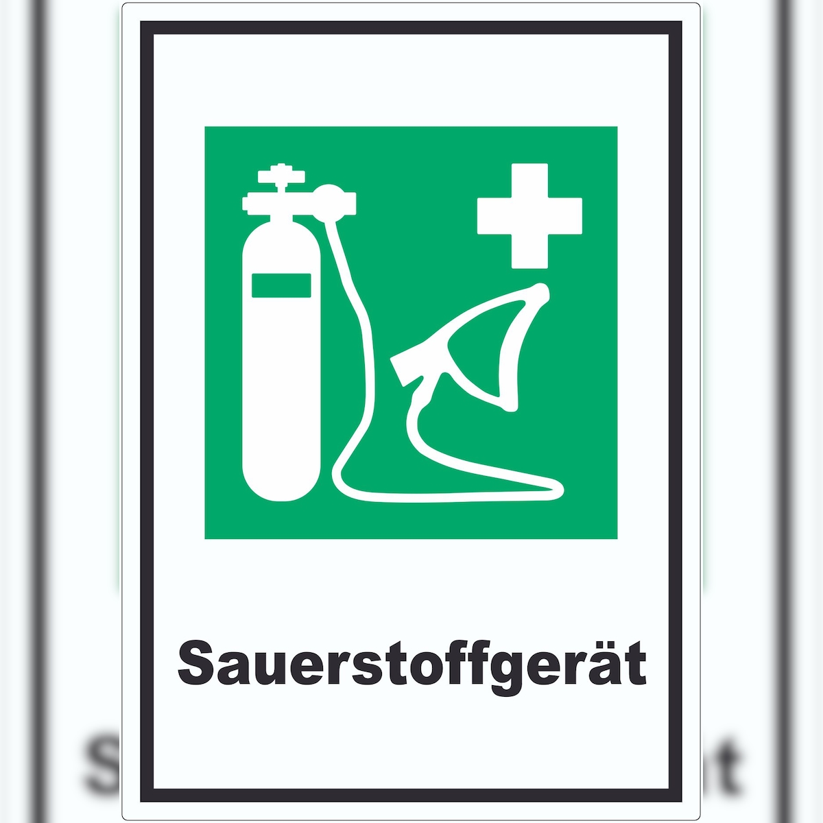 HB-Druck Sauerstoffgerät Aufkleber A0 (841x1189mm) Image