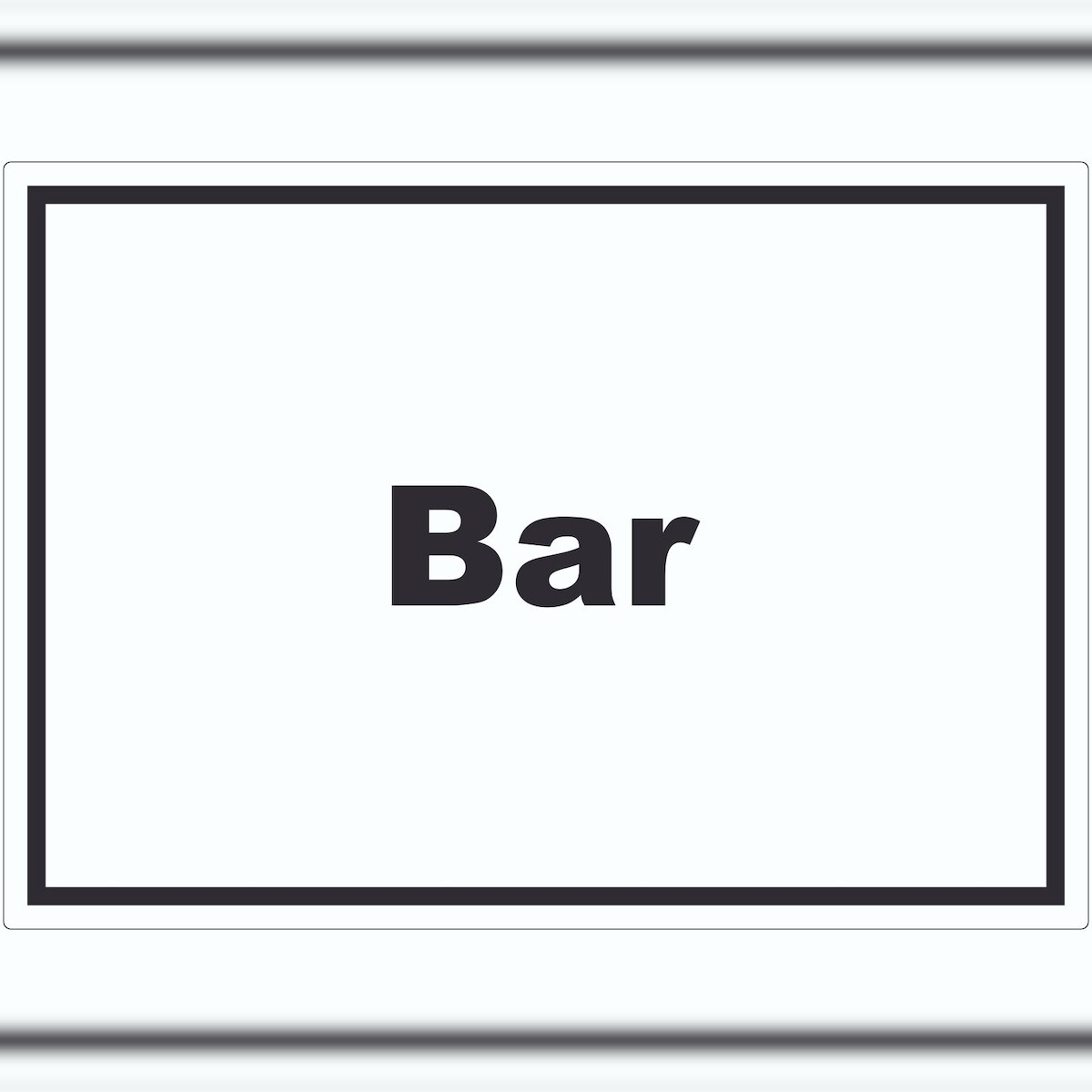 HB-Druck Bar Aufkleber mit Text Pub Kneipe waagerecht A0 (841x1189mm) Image