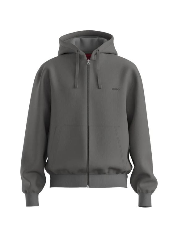 Zip Hoodie - Gray - HUGO Sweats