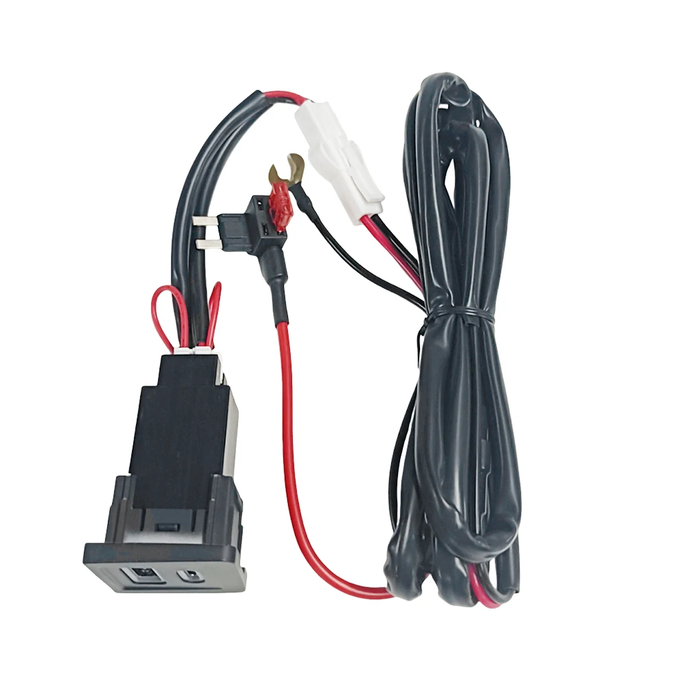 Presa per caricabatteria da auto doppia USB tipo C PD + QC3.0 Caricabatteria da auto USB C Adattatore per telefono automatico a ricarica rapida per VW Multivan T5 2003-2015