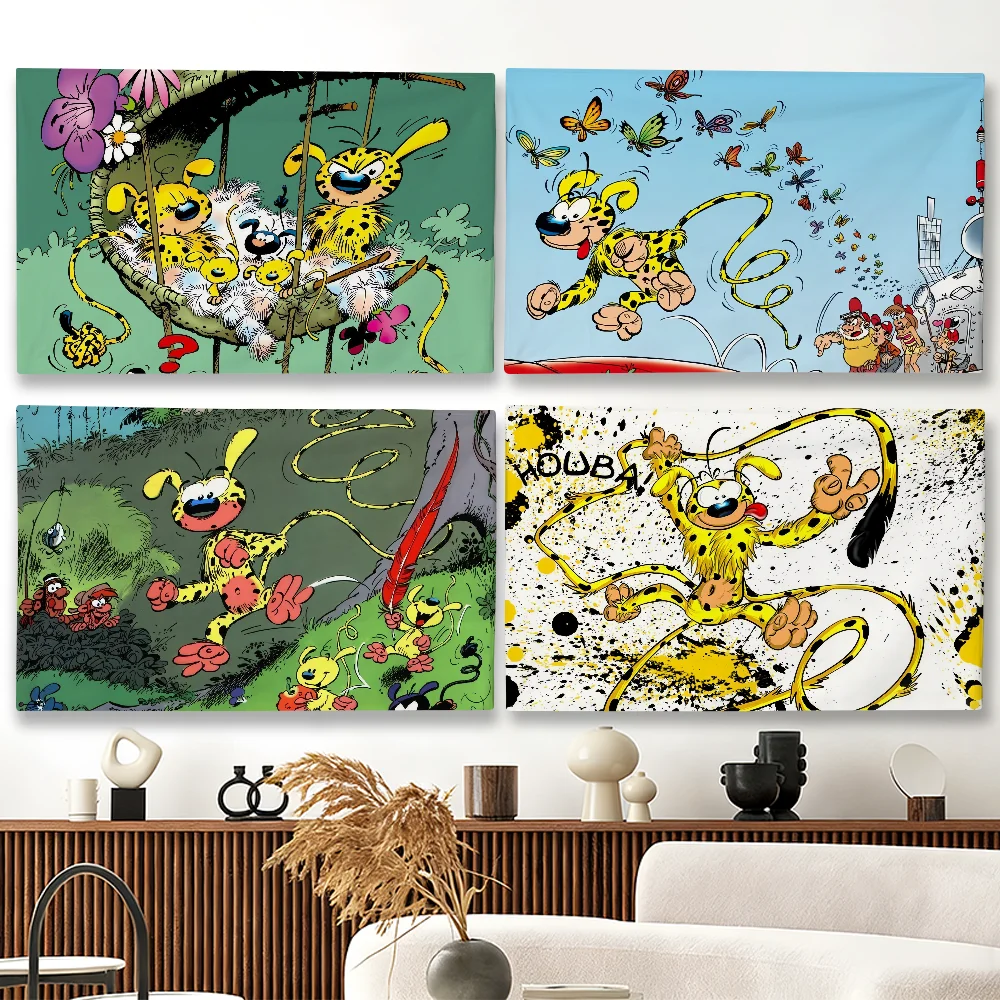 Cartoon-Marsupilami-Flagge, geeignet für Party, Club, Außen- und Innenbereich, Wanddekoration, Banner, Fans, Geschenk Image