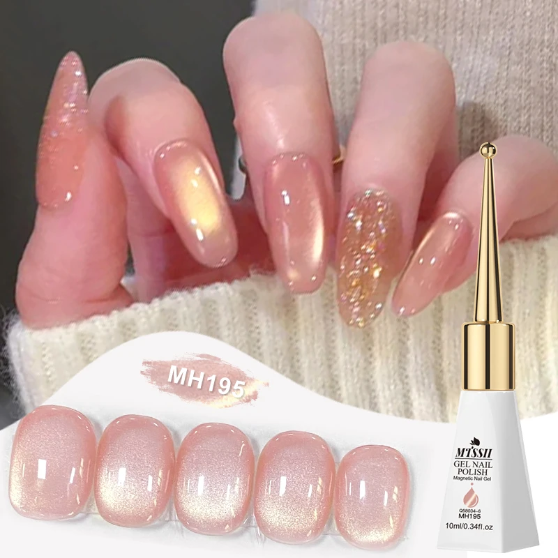 10ml Pink Story Cat Magnetic Gel Nagellack Nude Pink Gold Light Semi-Permanent UV-Gel Lack Abziehbarer Nagellack Maniküre-Zubehör Image