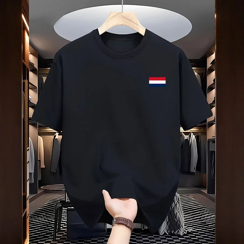 2026 Bestseller Herren T-Shirt 100% Baumwolle Lässiger O-Ausschnitt Kurzarm Outdoor Sport Jogging Männerkleidung Sommer Y2K T-Shirt Tops Image