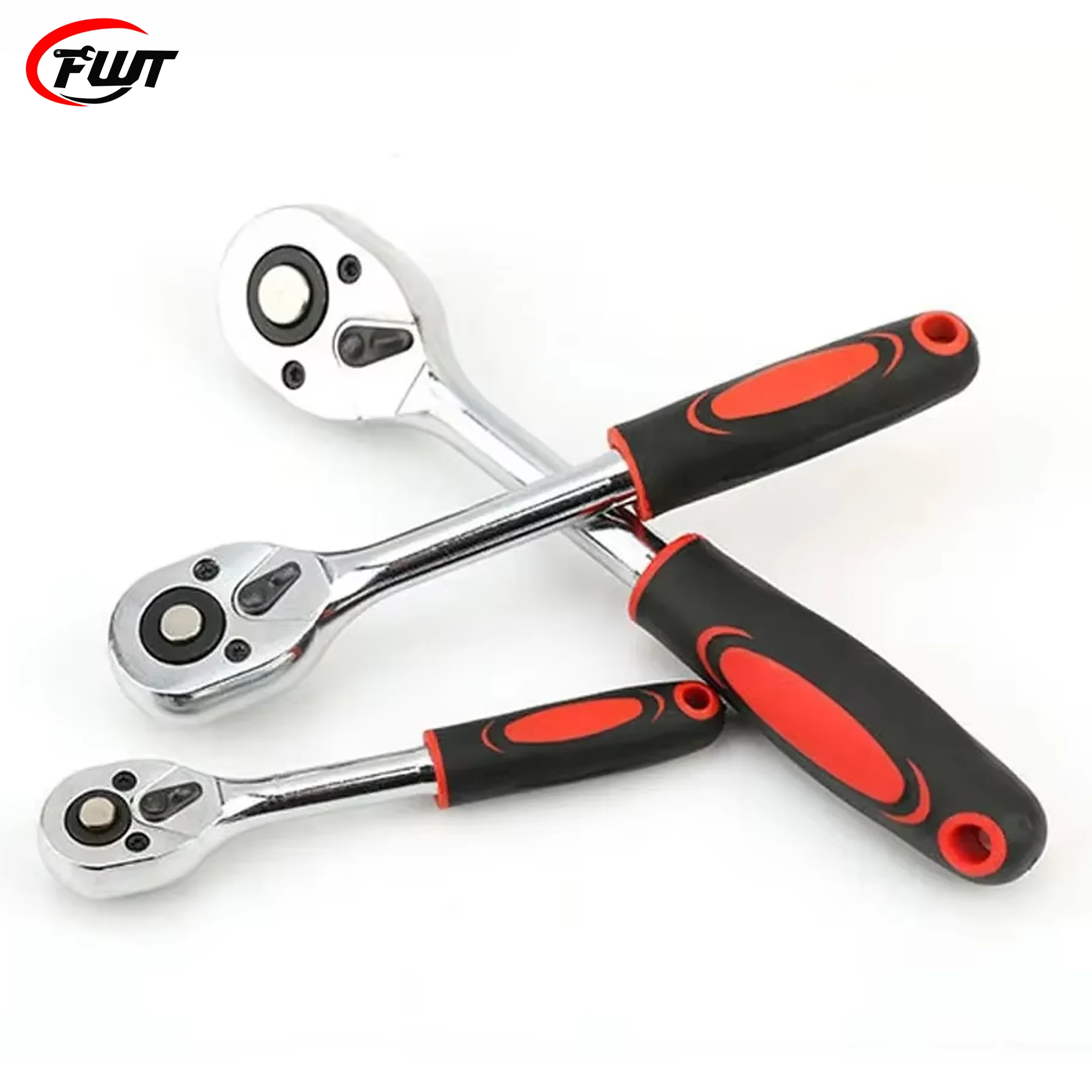 Clé à cliquet de 1/4, 3/8, 1/2 pouce, clé à cliquet à 24 dents, outil de clé à douille à cliquet, outil manuel multifonction, clé à cliquet