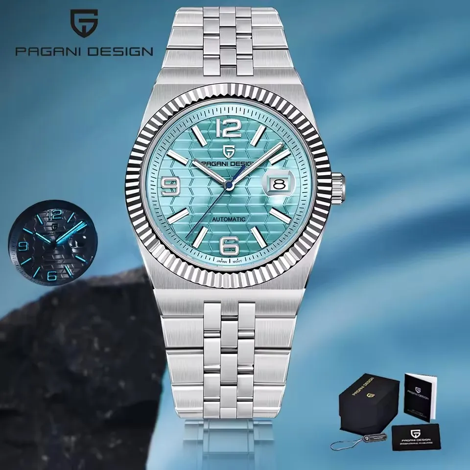 PAGANI DESIGN 2026 Herren Mechanische Automatikuhr 2026 Wabenmuster-Zifferblatt 40MM Saphirglas Luxus-Sportuhren für Männer PD-YS027 Image