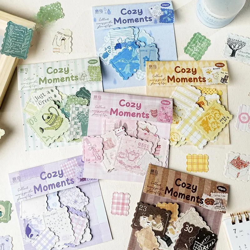 20 Stück Papier-Dekorationsaufkleber für Junk Journal, Scrapbooking-Zubehör, Dekorative Papieraufkleber Image