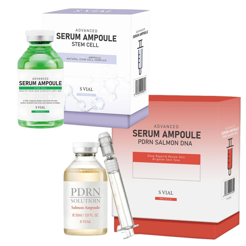 S VIAL Koreanische Premium-Ampulle, PDRN Lachs-DNA-Extrakt mit Stammzell-Komplex, Intensive Hauterneuerung, Aufhellung, Hautpflege Image