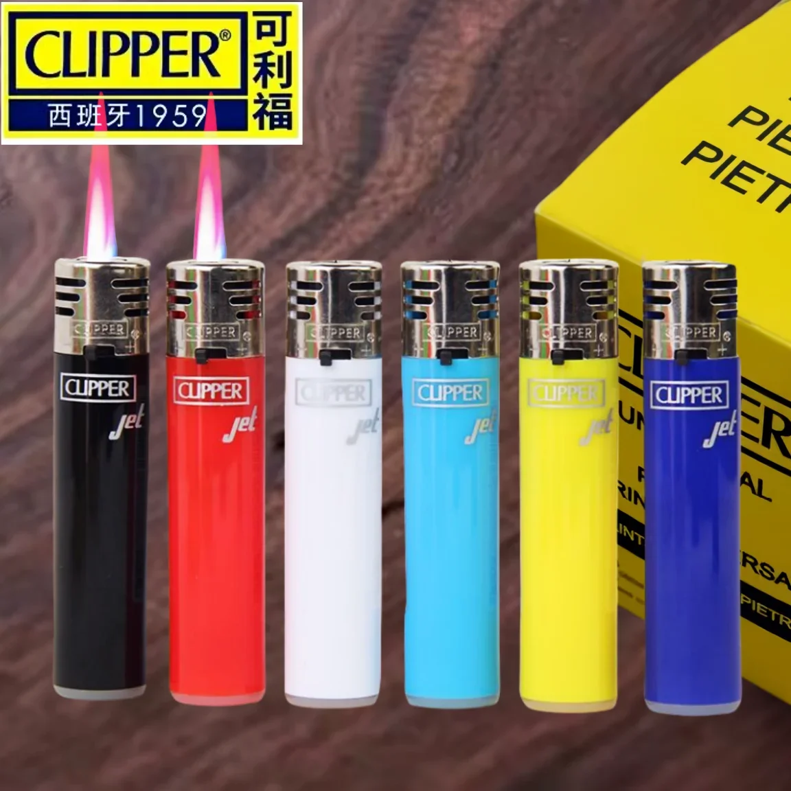 Spanischer Haarschneider, langlebig, aufblasbar, winddicht, Feuerzeug, rosa Flamme, Jet, Butan, Fackel, Feuerzeug, multifunktionaler Zünder, Geschenke für Männer Image