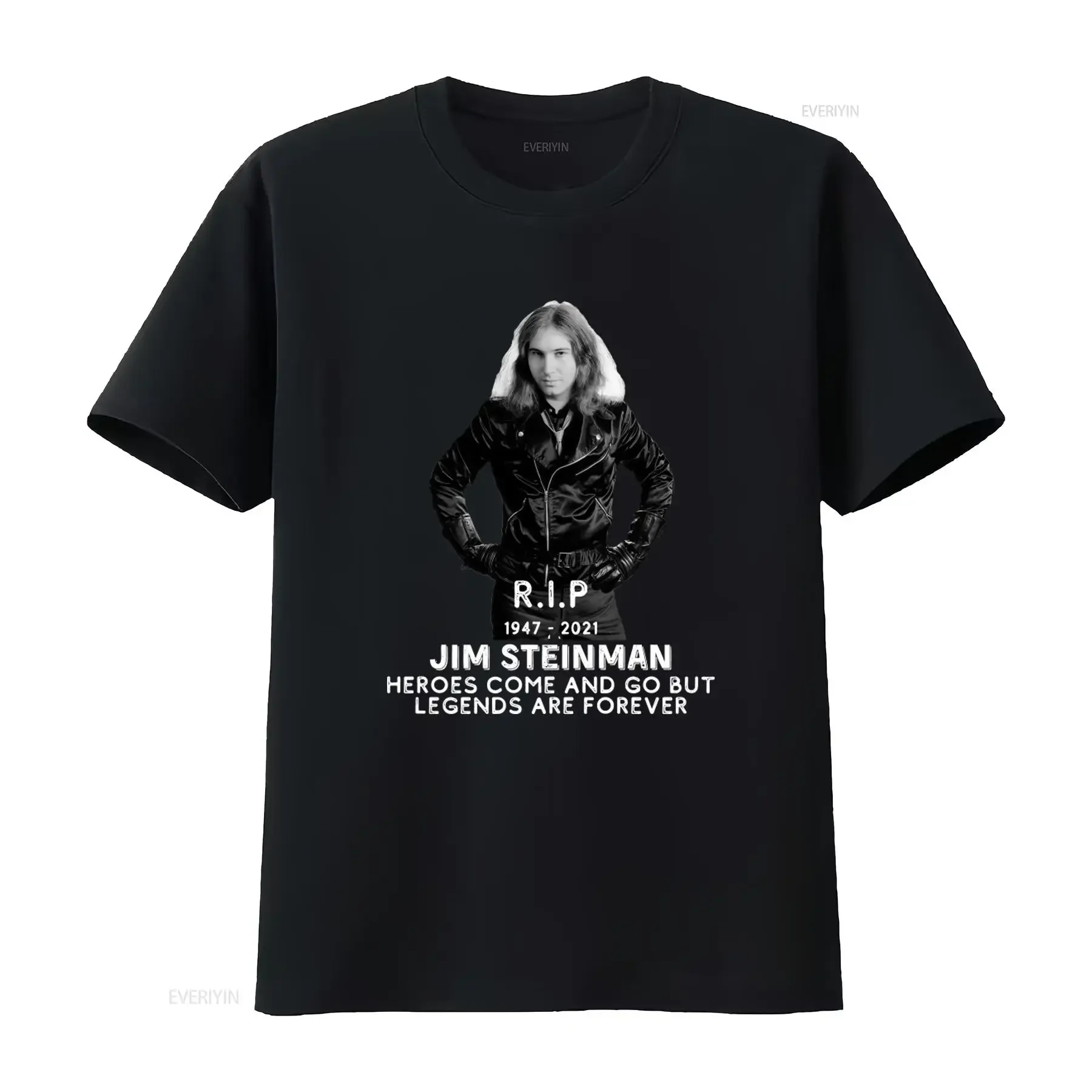 Limited Edition Jim Steinman Tribute T-Shirt R I P 1947 2021 Heroes Come And Go But Legends Are Forever Größe S bis 5XL Vintage