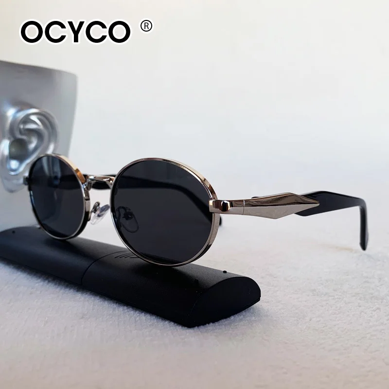 OCYCO Luxus-Marken-Sonnenbrille für Männer und Frauen, Unisex, modische Sonnenbrille, oval, Unisex, stilvolle Brillen, runde Sonnenbrille ﻿ Image